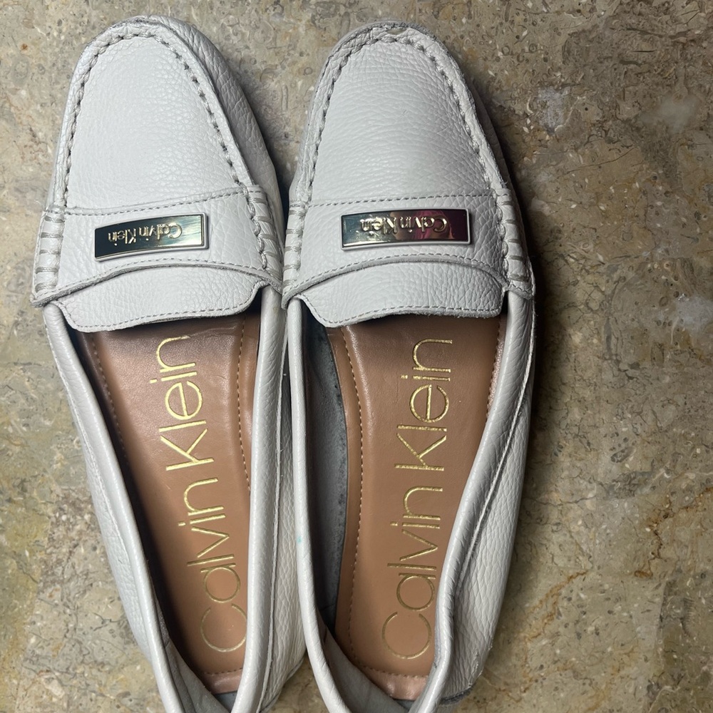 Calvin Klein Women's Cream Loafers